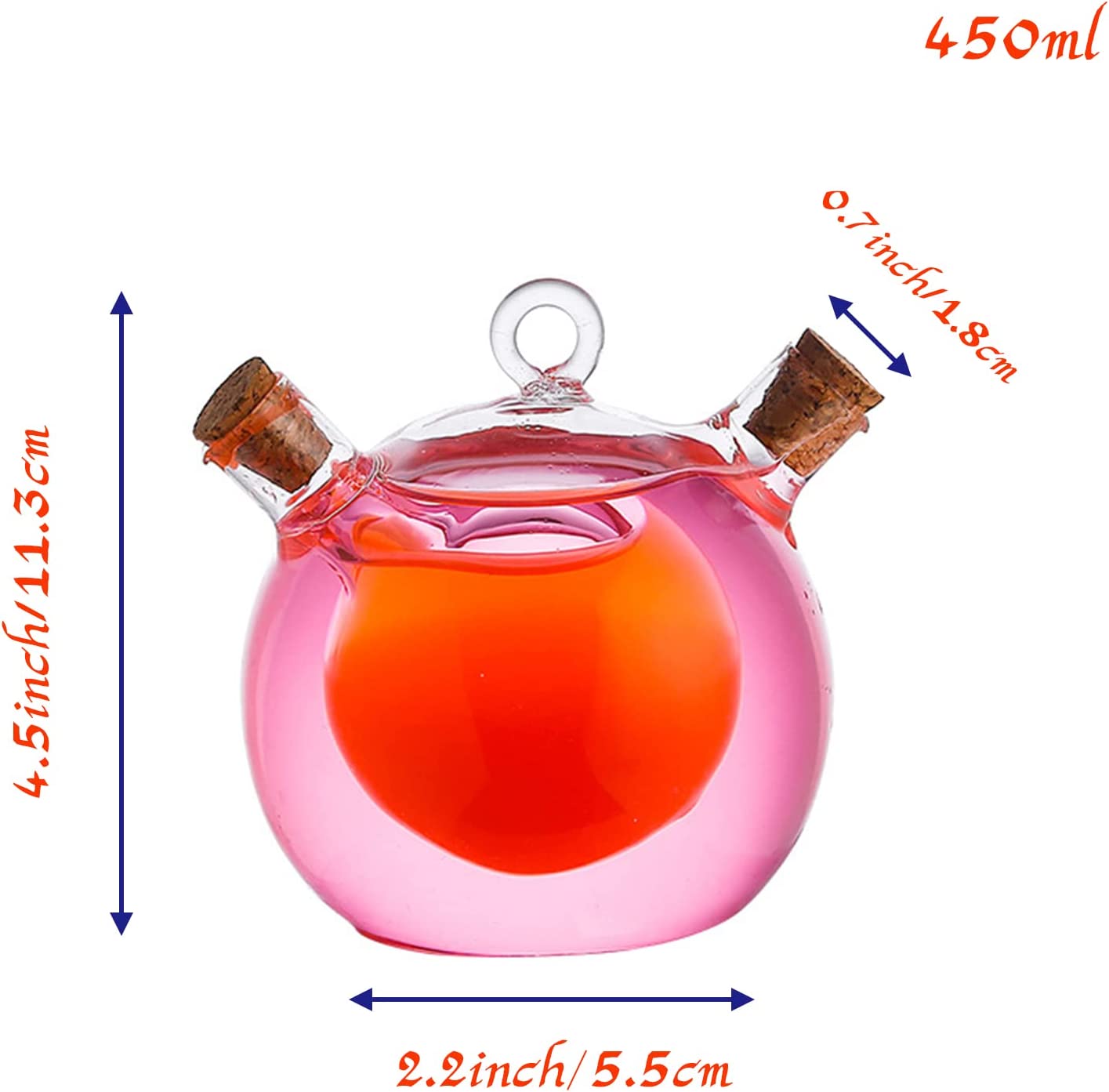 TOPIUNS 2 in 1 teardrop cocktail glasses