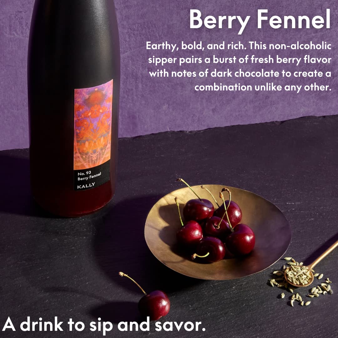 Kally Non Alcoholic Drinks - Made with Verjus, Berry-Fennel Flavor
