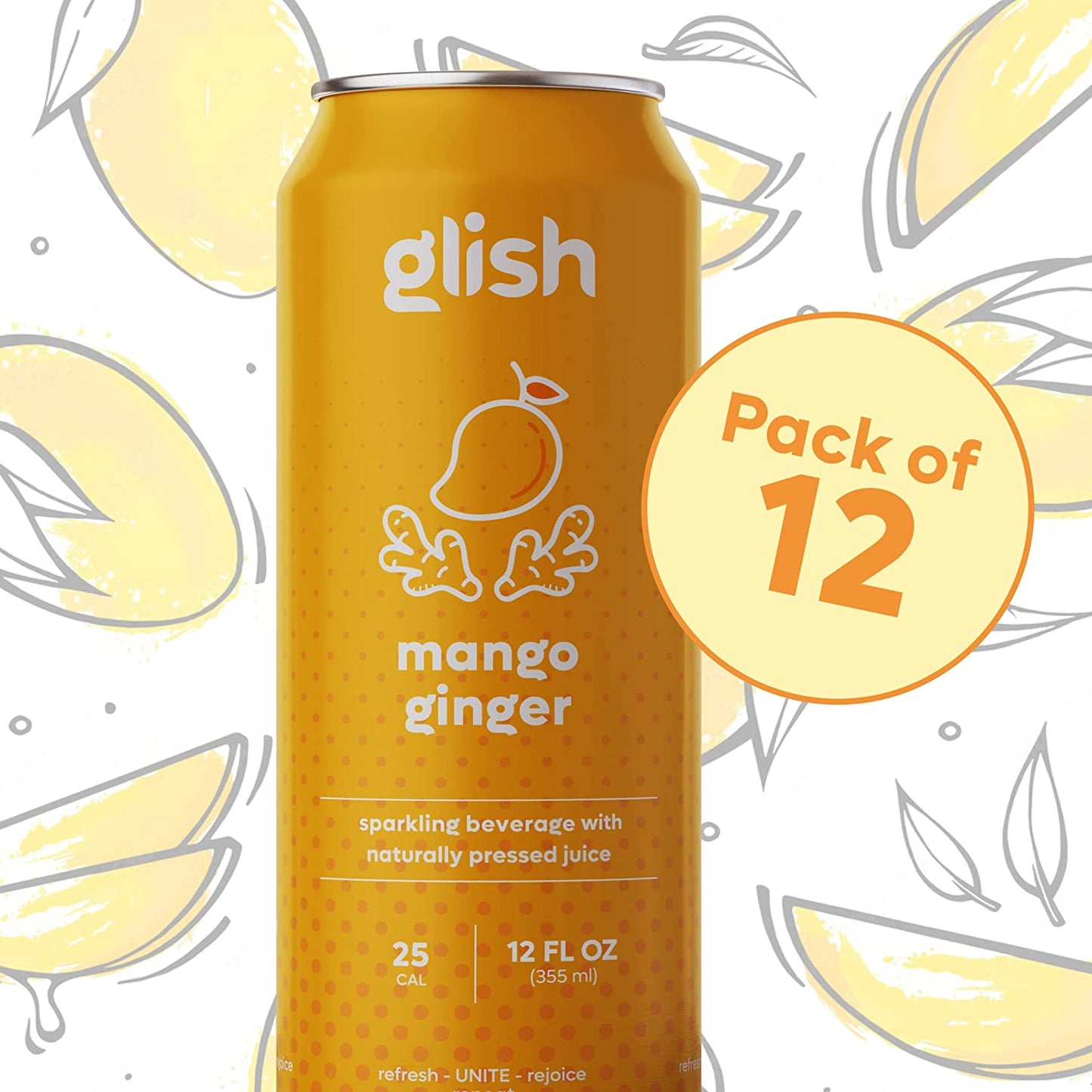 Glish Mango Sparkling Water