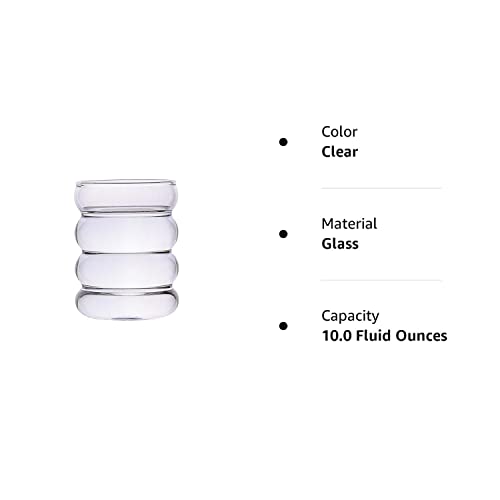 Peyan Vintage Ribbed Drinking Glass (1 piece)