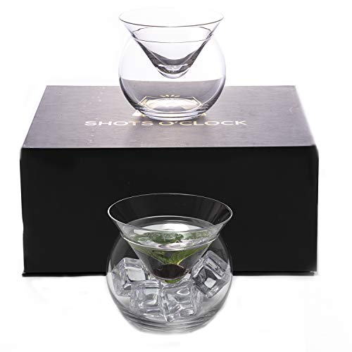 Dragon Glassware Stemless Martini Glasses