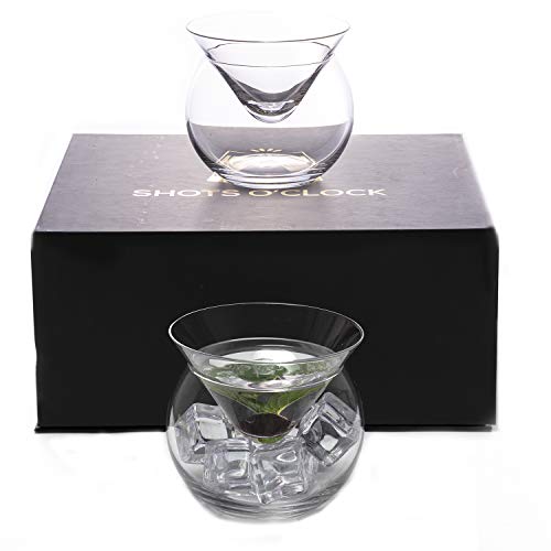 LEMONSODA Stemless Martini Glasses (Set of 2)