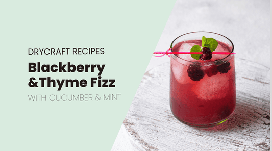 Deliciously pink Blackberry & Thyme Fizz Mocktail