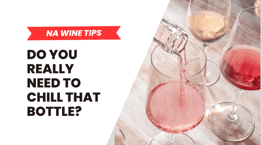What is the best temperature to serve non-alcoholic wine?