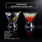 Dragon Glassware Stemless Double Wall Insulated Martini Glasses (Set of 4)