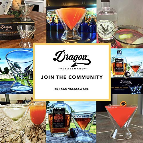 Dragon Glassware Martini Glasses, Iridescent Double Wall Insulated Cocktail  Glass, Unique and Futuri…See more Dragon Glassware Martini Glasses